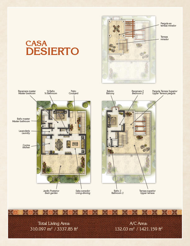 Los Cabos Pueblo Campestre One of the most desirable floor plans in Club Campestre.2 bedrooms and 2 and 1/2 bath.Inside laundry and room to add shelves.All of Phase #2 has yards to create your own personal sanctuary.Pueblo Homes all come with state of the art appliances, lighting and plumbing fixtures.We can tour existing floorplans upon 24 hour notice for appointments.. – 83 Phase # 2 Pueblo, San Jose del Cabo, BS