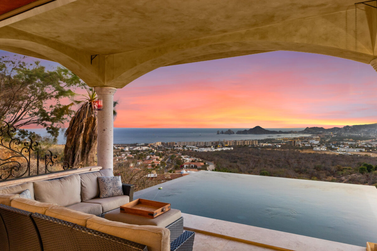 Los Cabos Rancho Par-El Cielito For the buyer seeking the privacy of a villa combined with the convenience of a condo, this condominium is a gem that stands apart. With a footprint so spacious it serves as a large private residence--featuring four spacious bedrooms and 4.5 immaculate bathrooms--the property provides the space and character of a standalone villa. Every corner of this residence has been maintained at the highest level, demonstrating care that's evident the moment you step inside. Morning coffee is enjoyed with the sunrise, and evening cocktails are toasted against the sunset--all while overlooking the iconic, unobstructed blue of the bay. The flow between indoor and outdoor living is smooth, anchored by your own private pool and protected by premium electric hurricane shutters and screens. For the buyer seeking the privacy of a villa combined with the convenience of a condo, this condominium is a gem that stands apart. With a footprint so spacious it serves as a large private residence--featuring four spacious bedrooms and 4.5 immaculate bathrooms--the property provides the space and character of a standalone villa. Every corner of this residence has been maintained at the highest level, demonstrating care that's evident the moment you step inside. Morning coffee is enjoyed with the sunrise, and evening cocktails are toasted against the sunset--all while overlooking the iconic, unobstructed blue of the bay. The flow between indoor and outdoor living is smooth, anchored by your own private pool and protected by premium electric hurricane shutters and screens. – Flor de Betania - A, Cabo Corridor, BS