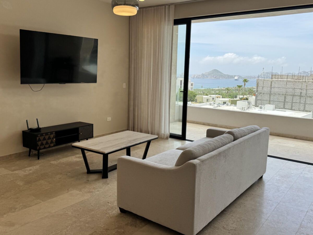 Los Cabos Vistas Del Tezal Modern 2-bedroom, 2-bathroom condo located in the gated community of Vistas del Tezal, one of the most sought-after areas in Cabo San Lucas. This turnkey unit offers comfortable living spaces, quality finishes, quartz countertops and a private terrace with incredible – Vistas del Tezal 406, Cabo Corridor, Cabo Corridor, BS