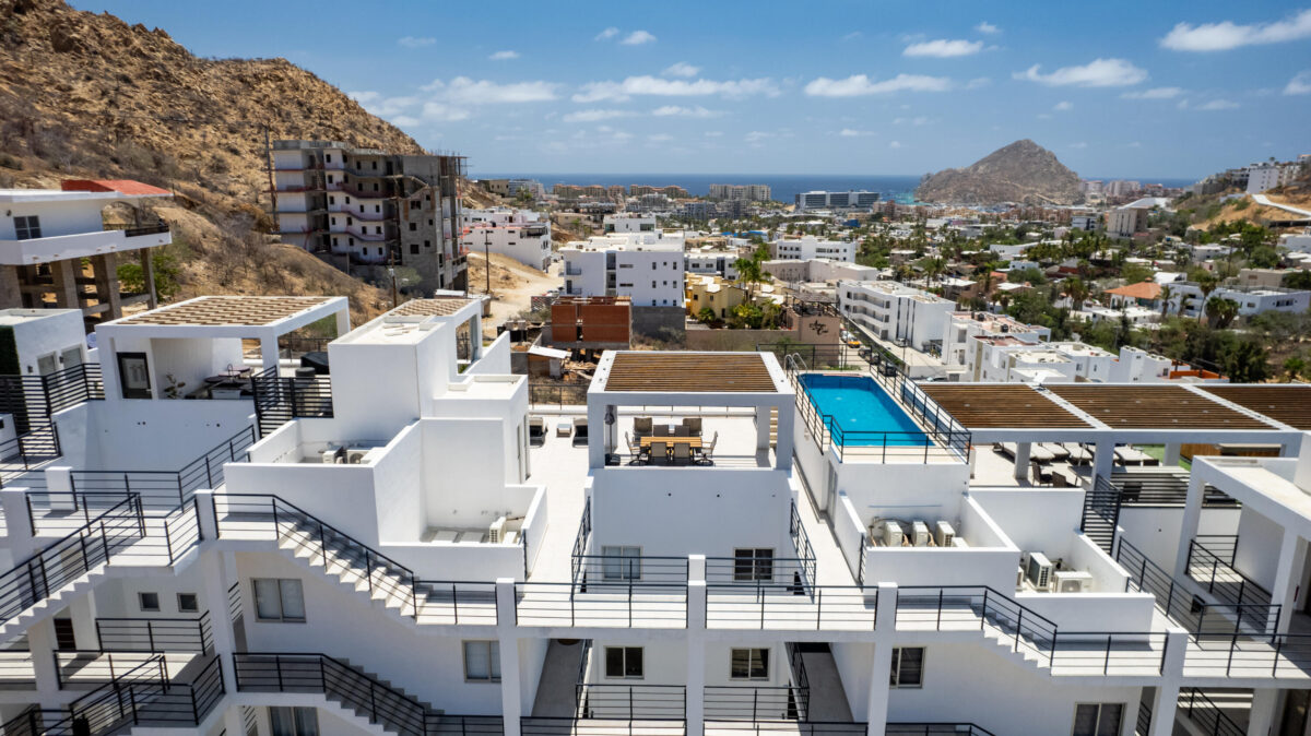 Los Cabos Luxotica Iii Welcome to Sunset Corner Condo 201, a bright and inviting second-floor corner unit in the growing Sunset area of Cabo San Lucas. This 2-bedroom, 2-bathroom condo features an open-concept layout, high ceilings, abundant natural light, and pleasant city and mountain – Loma Alta, Cabo San Lucas, BS