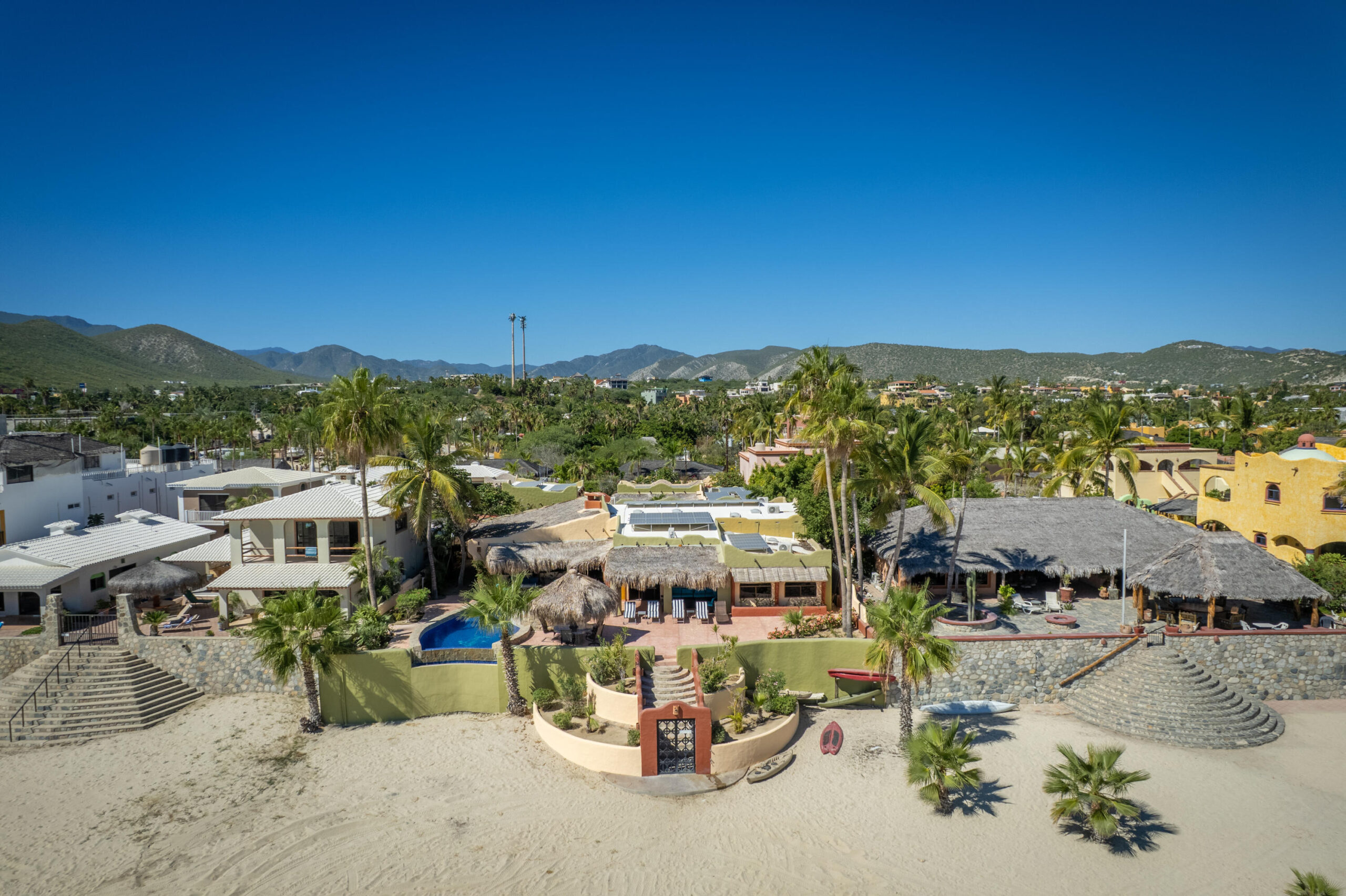 Los Cabos El Tule-Inland:General Rare investor opportunity in the San José Corridor. 2 luxury residences fully completed and move-in ready. 8 additional units with land secured and full blueprints in place -- ready to build to buyer's vision. At – 2-C Cerro del Vigia, Cabo San Lucas, BS