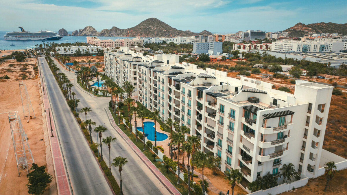 Los Cabos Puerta Cabos Village LOCATION, LOCATION, LOCATION!This beautifully appointed 2-bedroom, 2-bathroom condo is located just one block from Medano Beach, Cabo San Lucas' most iconic beach, well-known for its long stretch of golden sand and crystal-clear, swimmable waters.Offered fully furnished and move-in ready, the residence features an open-concept living area that flows seamlessly onto a spacious private terrace--perfect for relaxing or entertaining. Whether you're looking for a vacation home or an income-producing investment, this property is ready to enjoy from day one.The generous primary suite boasts an oversized en-suite bathroom complete with a luxurious Jacuzzi tub, creating the perfect private retreat.Additional features include one underground parking space and a private storage room. Residents enjoy exceptional community amenities, including 24-hour security and two large swimming pools. Ideally located just minutes from the Cabo San Lucas Marina, downtown, world-class dining, shopping, and vibrant nightlife, this condo offers the perfect combination of convenience, lifestyle, and investment potential. – 3757 Blvd. Constituyentes, Cabo San Lucas, BS